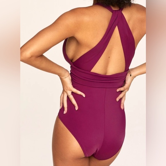 ADORE ME Modern, Elegant One Piece Magenta Swimsuit size Large - Picture 8 of 8